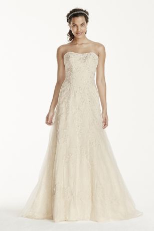 david's bridal a line dress