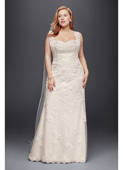 As-Is Sheath Wedding Dress with Tank Straps | David's Bridal