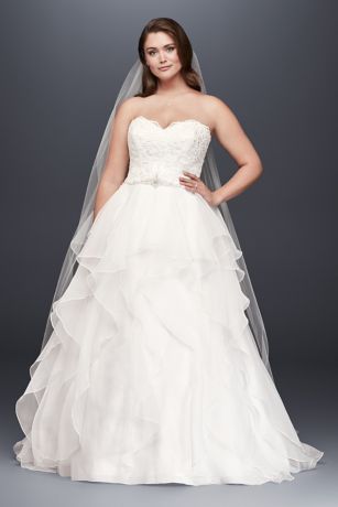 Picture of As Is Organza and Lace Plus Size Wedding Dress