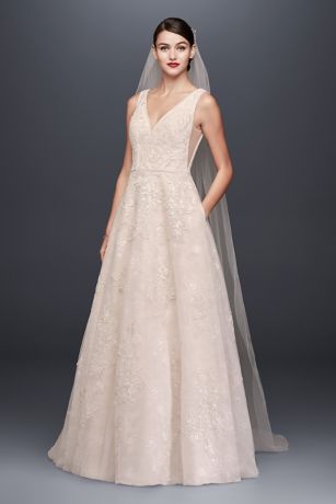 david's bridal a line dress