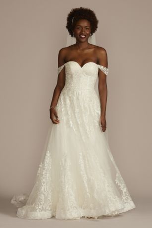  As Is Wedding Dress with Removable Sleeves