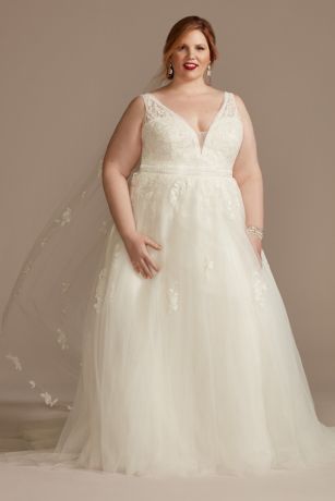 Picture of As Is Embroidered Plus Tulle Skirt Wedding Dress