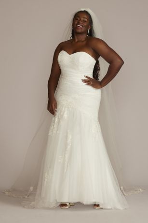 Picture of As Is Strapless Mermaid Plus Size Wedding Dress