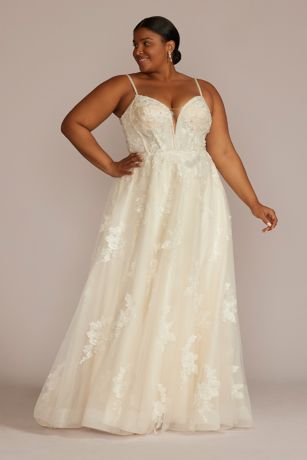 Picture of As Is Glitter Tulle Corset Bodice Wedding Gown