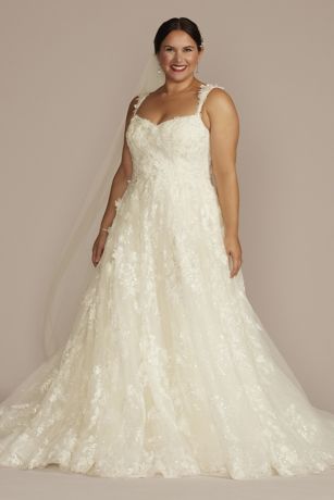 Picture of As Is Lace Applique Tank Ball Gown Wedding Dress