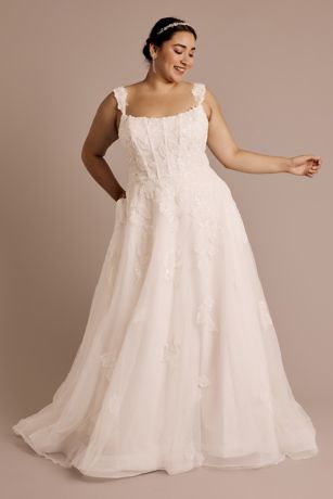 Picture of Corset Bodice A-Line Dress with Removable St
