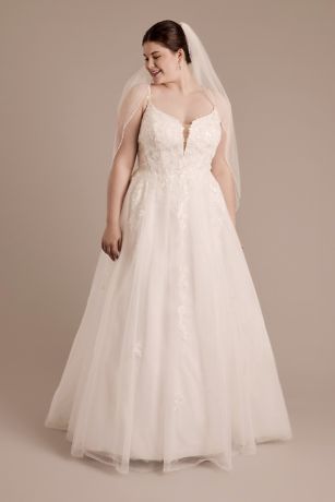 Picture of Spaghetti Strap Tulle Ball Gown