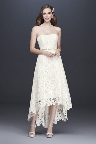 david's bridal high low dress