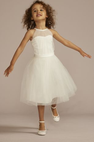 Picture of As Is Tulle Halter A-Line Flower Girl Dress