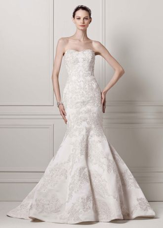 satin trumpet gown