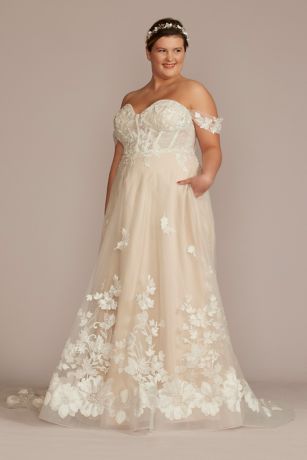 Picture of As Is Removable Sleeve Corset Plus Wedding Dress