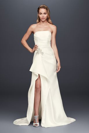 david's bridal mikado bridesmaid dress