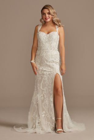 As Is Embellished Lace Corset Plus Wedding Dress