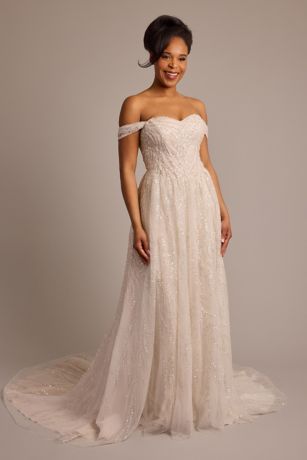 Picture of Off-the-Shoulder Beaded Embroidery Ball Gown