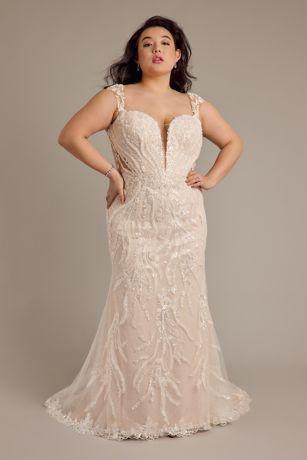 Picture of Embroidered Tulle Sweetheart Tank Mermaid Dr