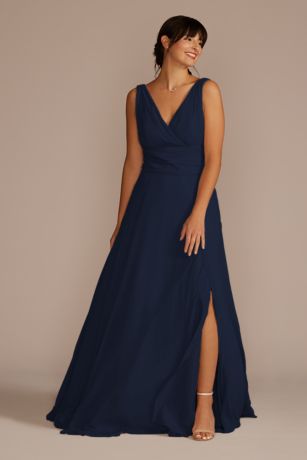 sachin and babi light blue dress Strapless Sleeveless Knee-Length Chiffon A-line/Princess Bridesmaid Dress  With Pleated Sashes - Bridesmaid Dresses