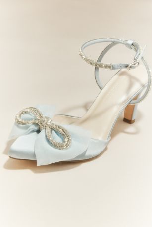 Picture of Crystal Rope Pointed-Toe Organza Bow Heels