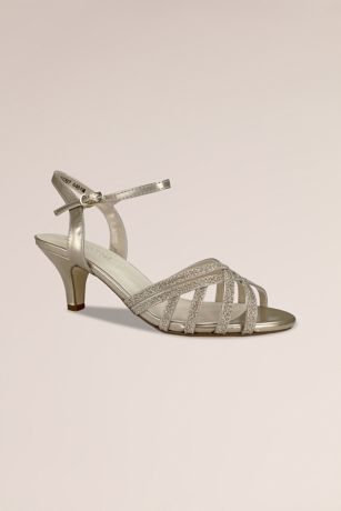 Picture of Glitter Low Heel Strappy Sandals