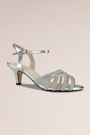 Picture of Glitter Low Heel Strappy Sandals