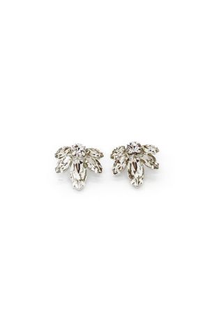 Picture of Swarovski Crystal and Sterling Cluster Earrings