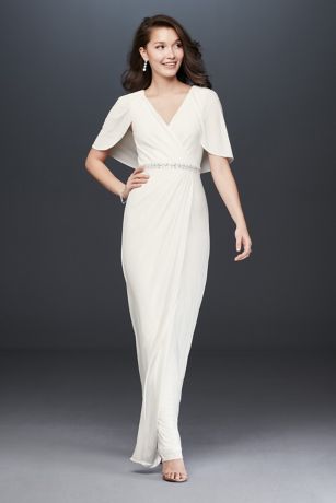 adrianna papell capelet dress