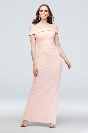 Picture of Off-the-Shoulder Stretch Crepe Ruched Dress