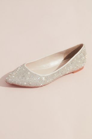Picture of Crystal and Iridescent Stone Ballet Flats