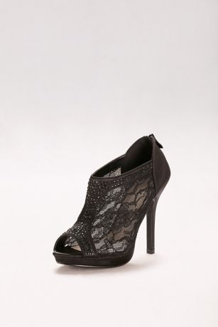 womens black evening shoes