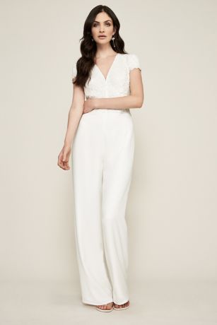 white jumpsuit with pockets