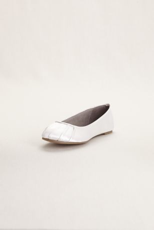 dyeable satin flats
