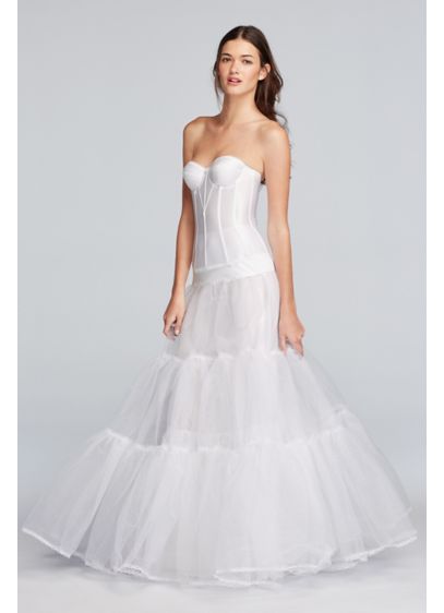 David's Bridal White (Ball Gown Silhouette Slip)