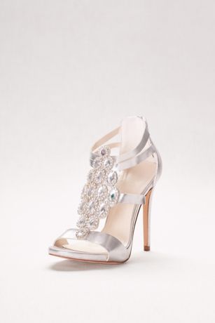 crystal strappy heels