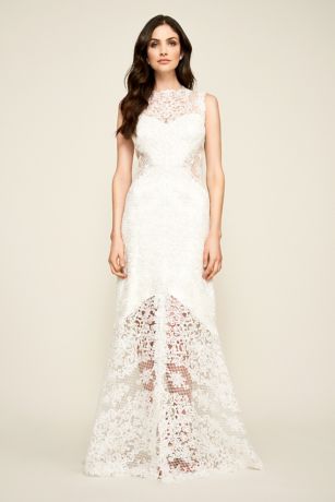 lace tank wedding dress