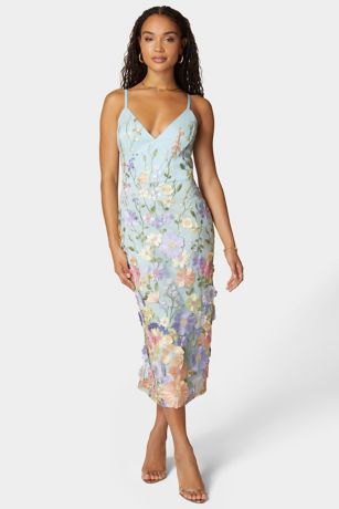 Picture of Floral Embroidered Midi Dress