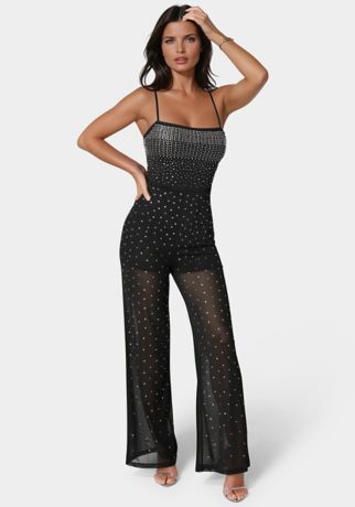Picture of Ombre Embellished Mesh Jumpsuit