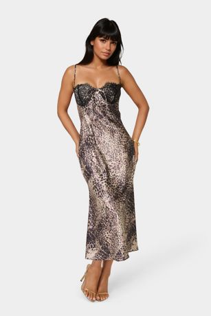 Picture of Satin Maxi with Lace Cups