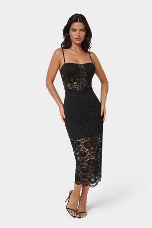 Picture of Lace Corset Midi Dress
