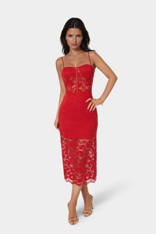 Picture of Lace Corset Midi Dress