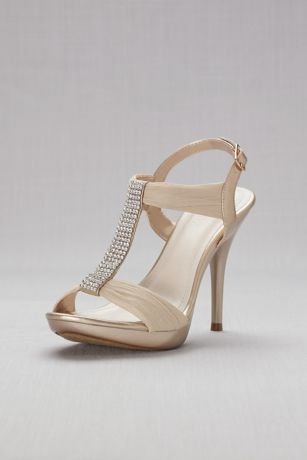 nude bridesmaid sandals