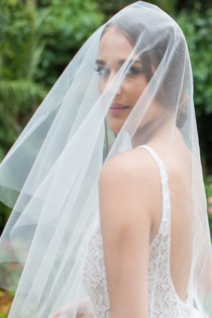 silk wedding veil