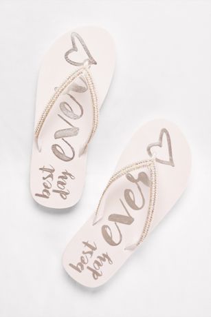 david's bridal flip flops