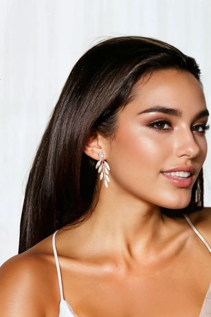 Picture of Beta Austrian Crystal Drop Earrings