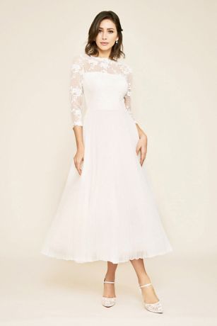 david's bridal tea length mother of the bride dresses