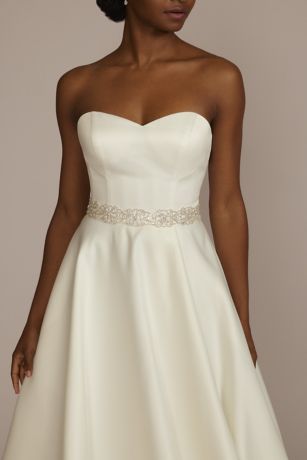 Bridal Gown Dress Crystal Embellishment Trim Sash Belt 