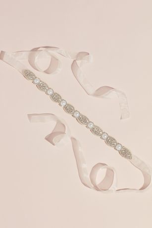 davids bridal flower girl sash