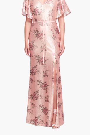Picture of Lucca A-Line Flutter Sleeve Gown