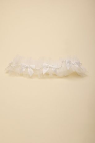 Picture of Tulle Garter with Pearls and Bows