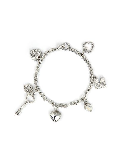 DB Exc Personalized Key To My Heart Charm Bracelet - Davids Bridal
