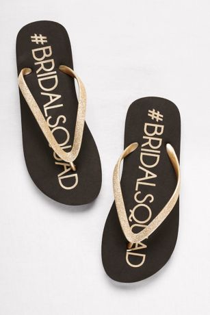 bride squad sandals