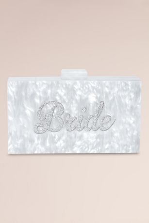 Picture of Iridescent Bride Clutch Handbag